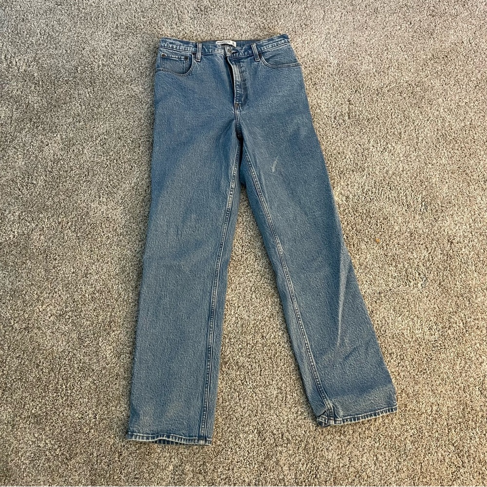 Abercrombie & Fitch Blue Straight Leg Jeans